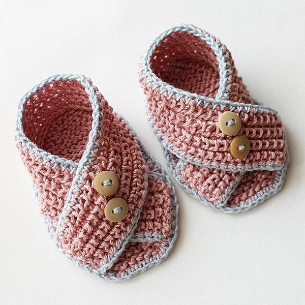 оригинални-идеи-плетене на една кука и за гледане на една кука-бебешки обувки-с-красив дизайн