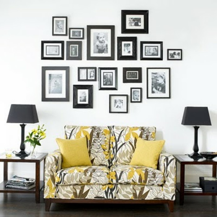 רעיונות-לרבי עיצוב מקורי-קיר תמונה-on-the-הספה-ב-סלון
