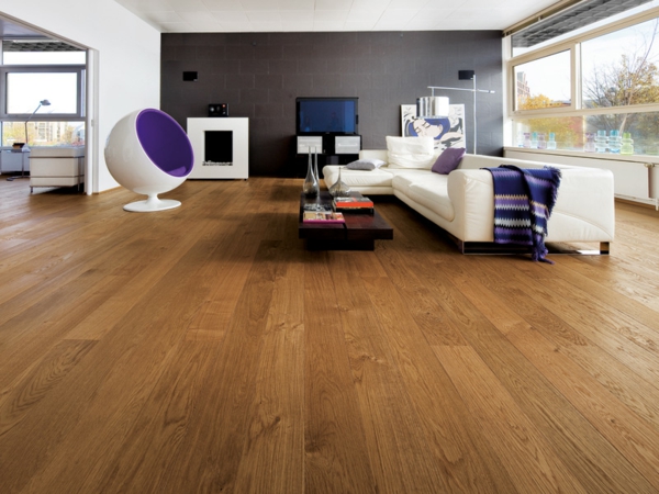 parkettmanufaktur-室内实木复合地板 - 地板质朴琥珀橡木-2010-楼换一个，舒适，温馨的氛围，在到户