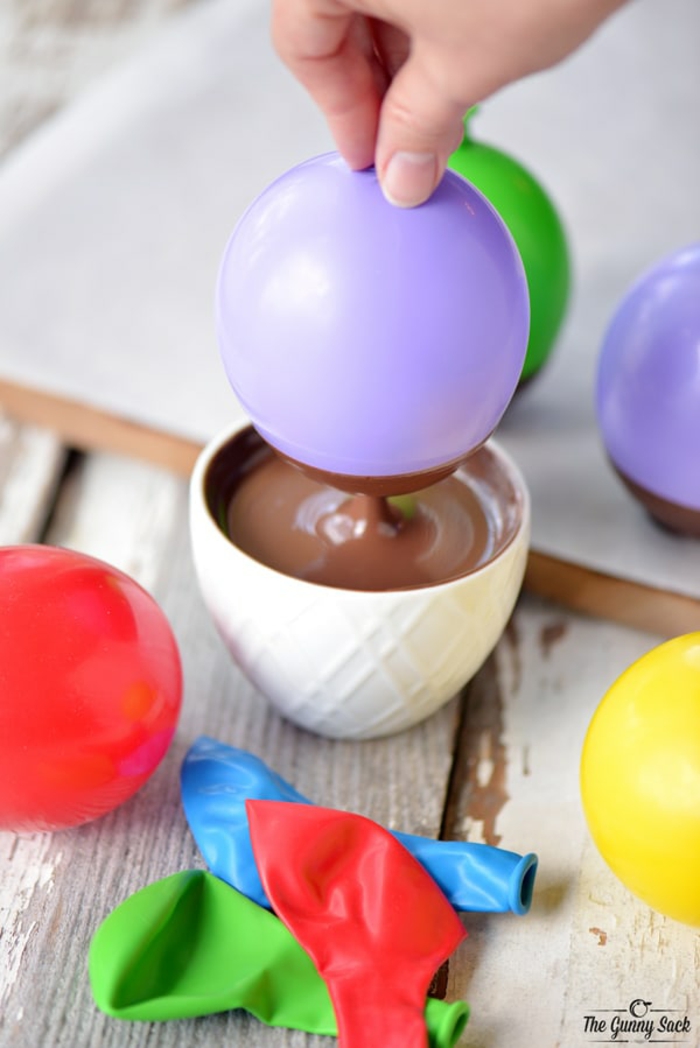 Tee suklaakulho ilmapallo itse, askel-askeleelta ohjeet, yksinkertainen ja tehokas