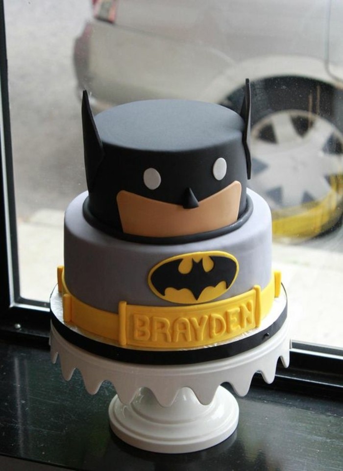 为孩子生日蝙蝠侠个性化蛋糕