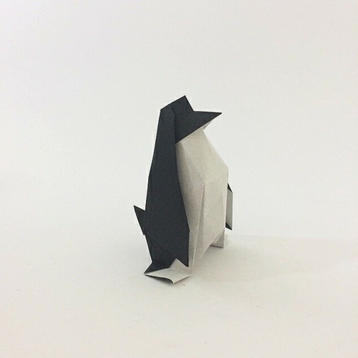पेंगुइन ओरिगेमी तह तकनीक कागज ओरिगेमी मूर्तियों ओरीगैमी से तह अनुदेश