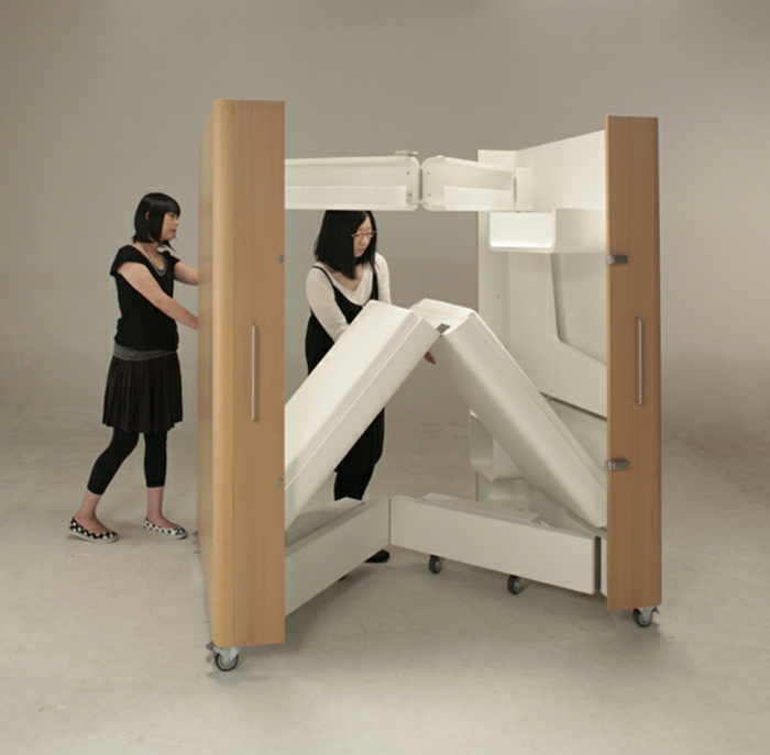 节省空间的家具辊模型
