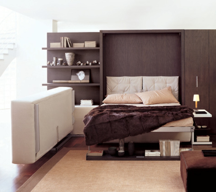 节省空间的家具，超现代的客厅