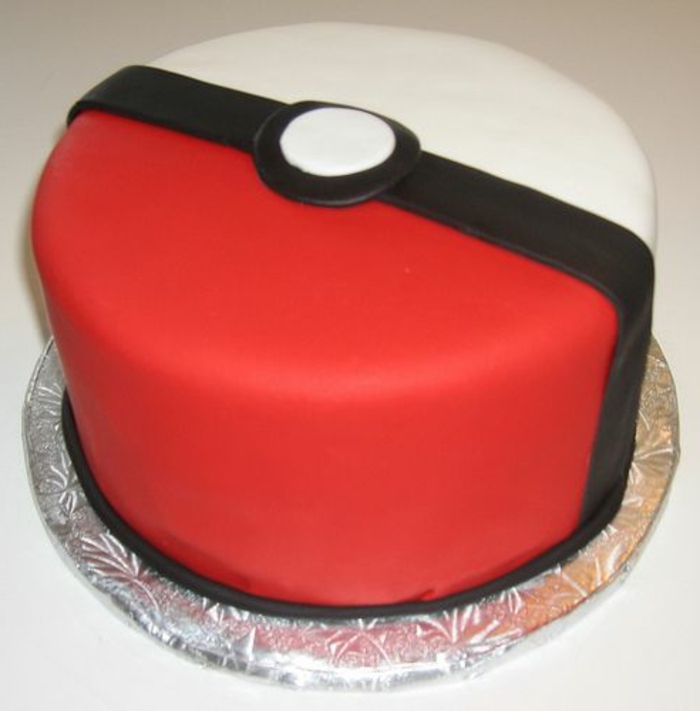 כדור אדום גדול - רעיון לפדימון פוקימון אדום נחמד - עוגת יום הולדת לפוקימון