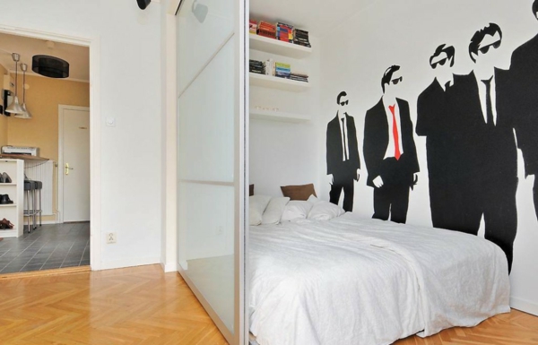 房间分隔器 - 卧室 - 有趣的墙面设计