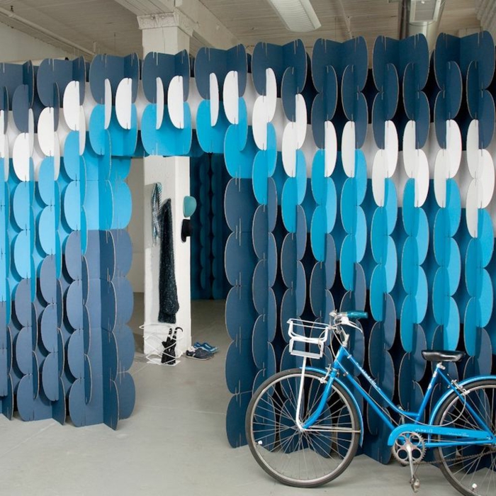 Desprendimiento de espacio-ideas-azul-atractiva-pared