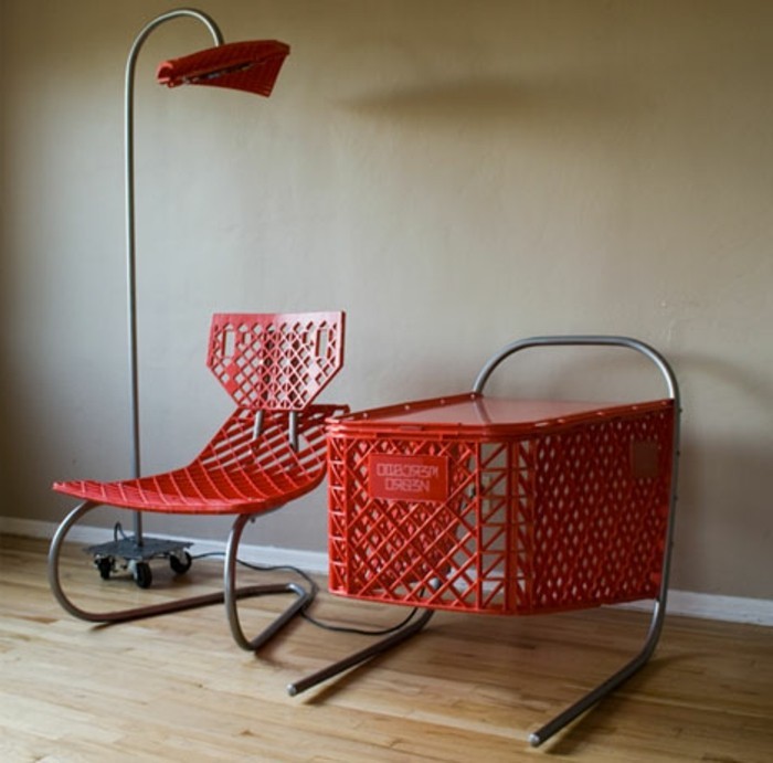 le recyclage Tinker Red-modèle-meubles
