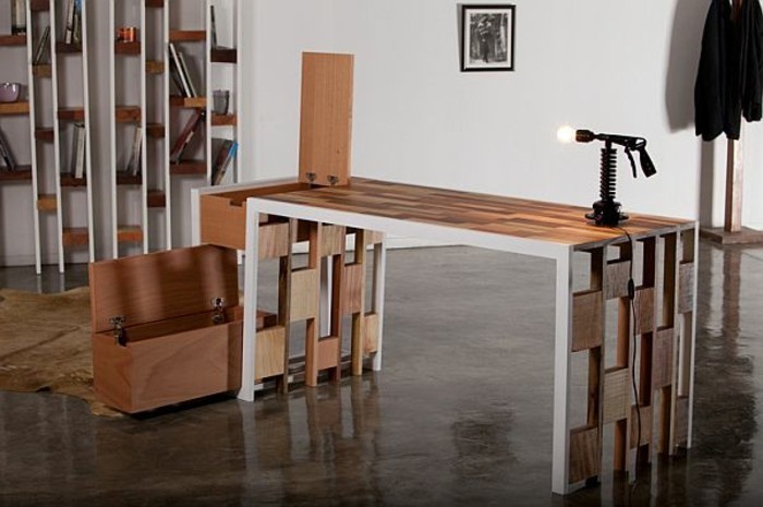 recyclage des idées-cool-meubles-moderne bureau