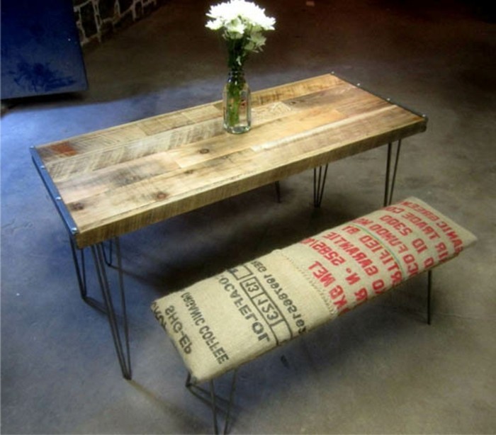 recyclage des idées-merveilleux-design en bois table