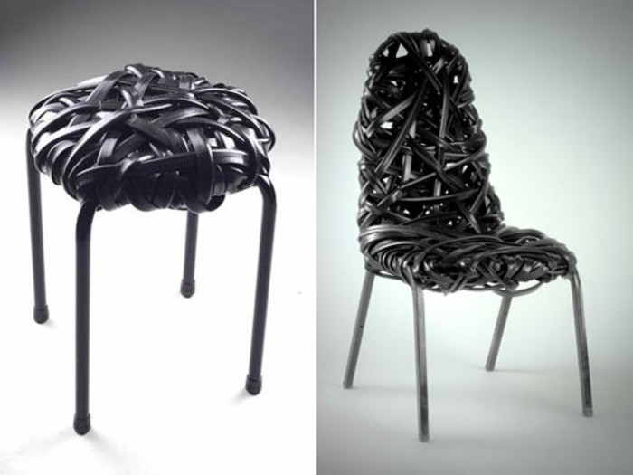идеи-прекрасни столове за рециклиране