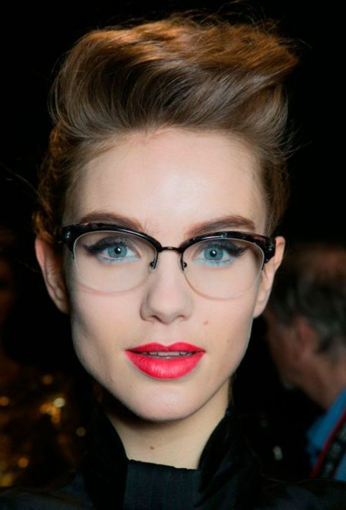 ρετρό γυαλιά-για-γυναίκες-όμορφο μοντέλο