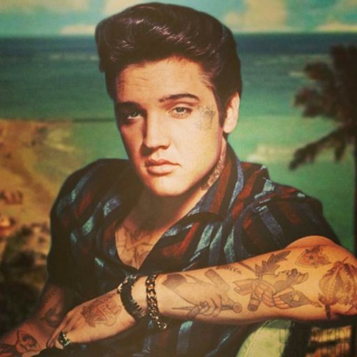 rockabilly frizura-Elvis Presley--ük-haj