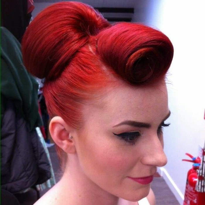 rockabilly frizura Fancy Vörös haj