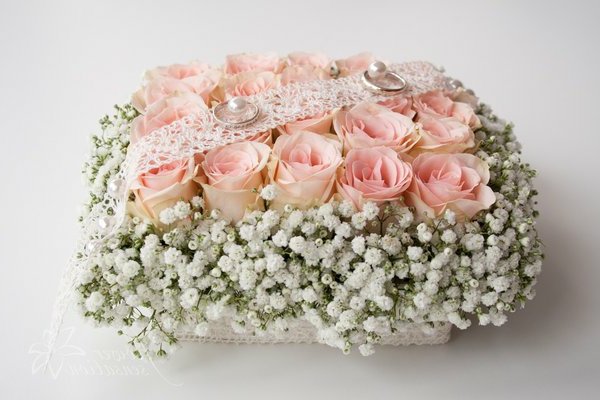 Románico-Deco floral decoración de boda-Tischdekoration-delicados-rosas