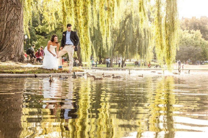 photos-sur-mer romantique mariage dans le parc