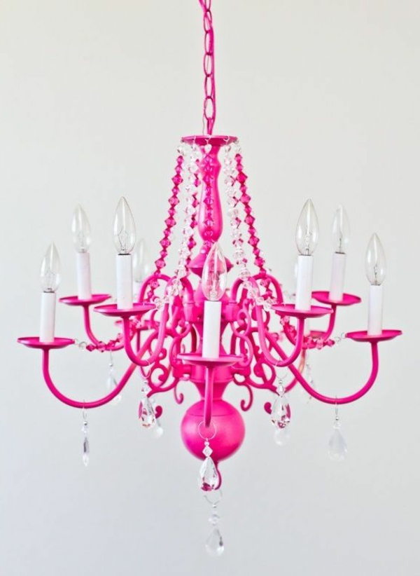rose lustre chambre en rose-couleur-