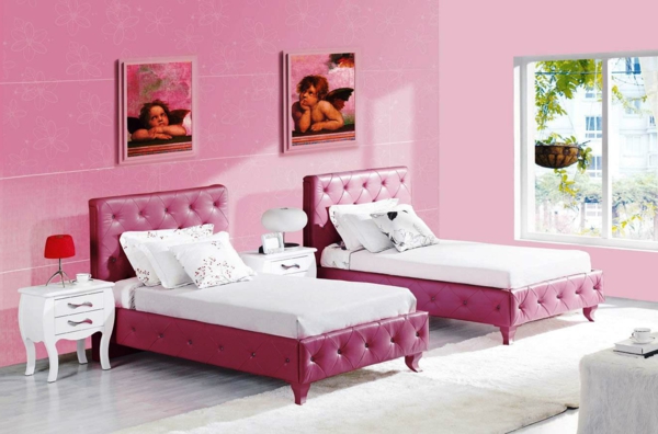 -rosa спалня дизайн Иде