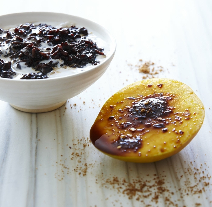 crna riža recept mliječni riža slatko jelo kuhajte i uživajte u mango pečenom cimetu na žaru