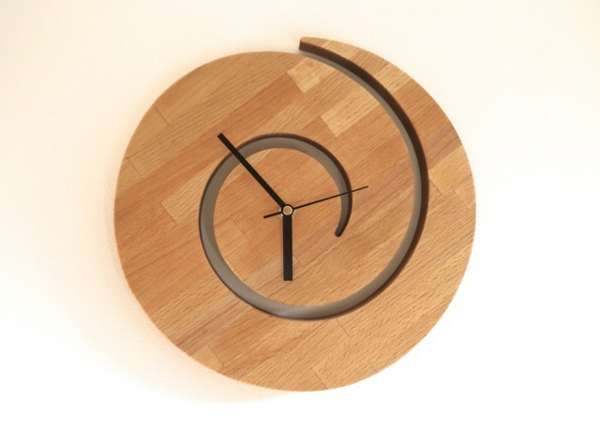 στρογγυλού πρωτότυπο τοίχο ρολογιού-out ρολόι τοίχου ξύλο