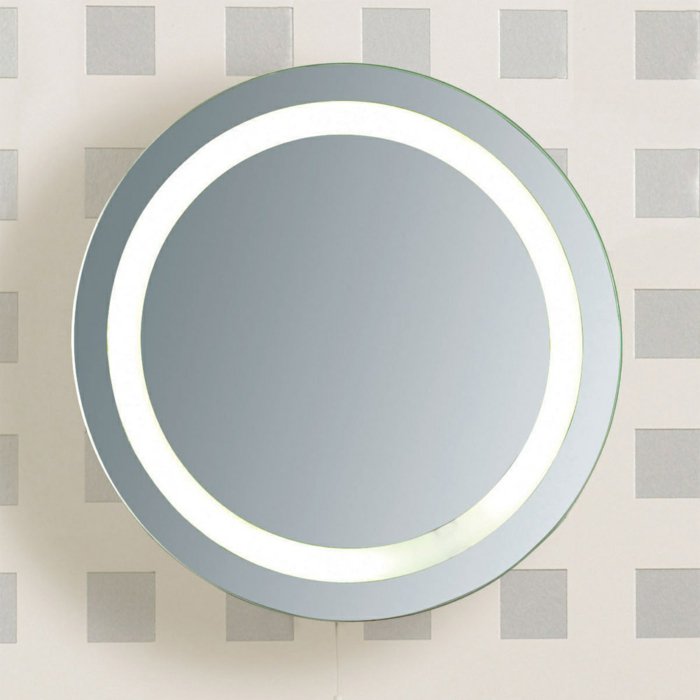 кръгло огледало с водената-осветление-за-баня