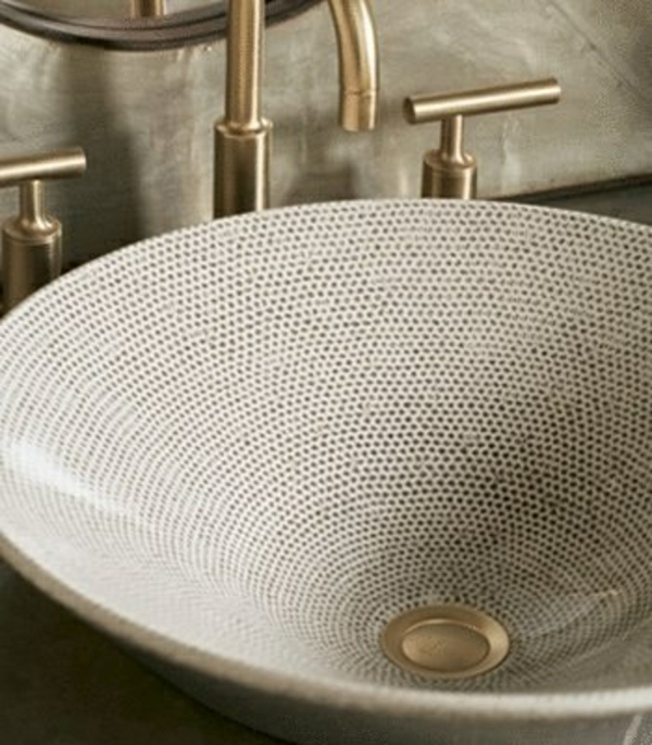 圆形水槽，浴室的设计思路美丽的设计