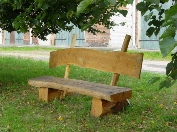 让舒适 - 乡村花园长凳自己