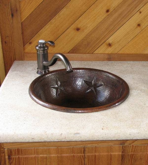 अच्छा-rustikalischer शैली में बाथरूम हाथ बेसिन