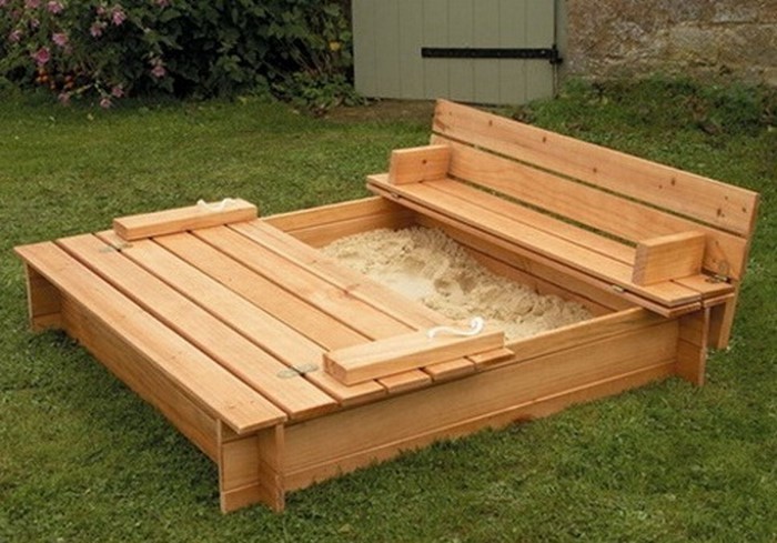 沙箱自己建造的木沙箱比伟大的设计