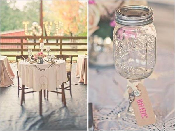 יפים - רעיונות-עבור-א-נשכחה חתונת דקו הגדרת שולחן חתונה