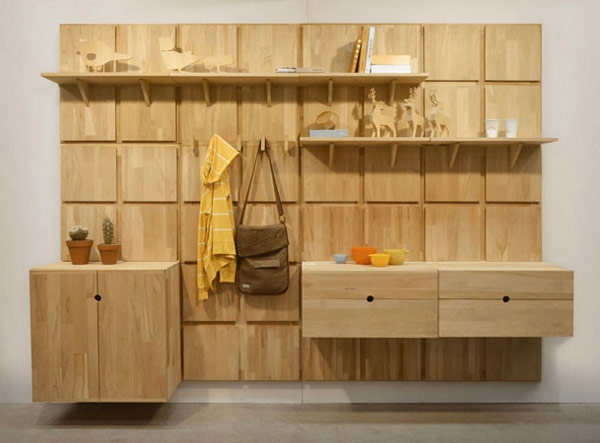 beau - Idées-pour-la-intérieur-avec-bois meubles-pour-le-couloir