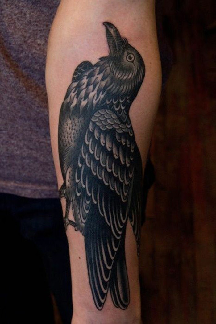 美丽的纹身纹身手腕鸟