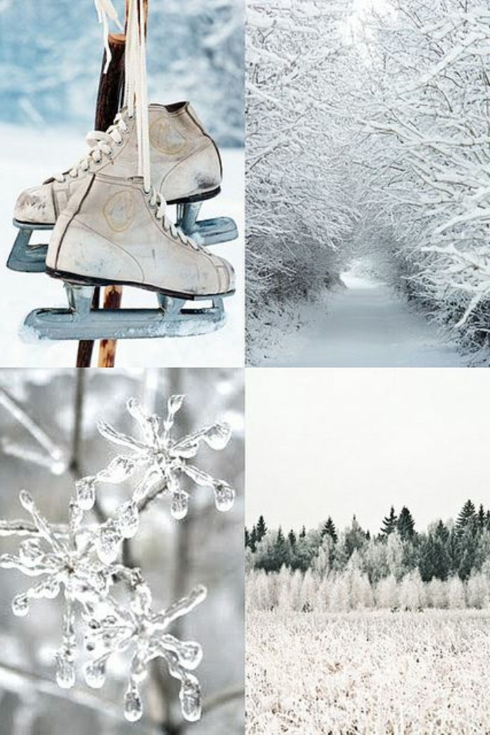 美丽的冬天图片和浪漫的插图冬季印象