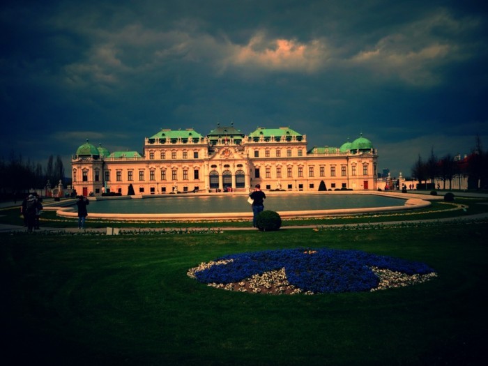 جميلة-العمارة الباروك القلعة بلفيدير فيينا النمسا