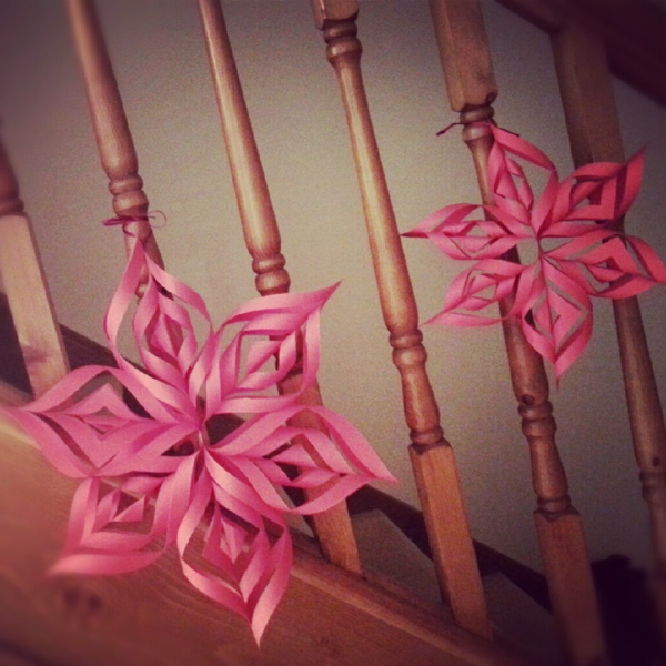 beautiful-flores-navidad ideas, color de rosa de artesanía