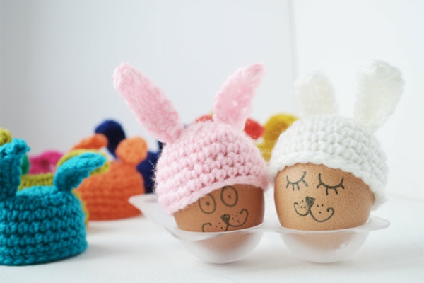 ביצים של פסחא - עם יפה - ביצה- warmer- רעיונות-הסרוגה-יפה-יצירתי-הסרוגה- crochet- למידה-