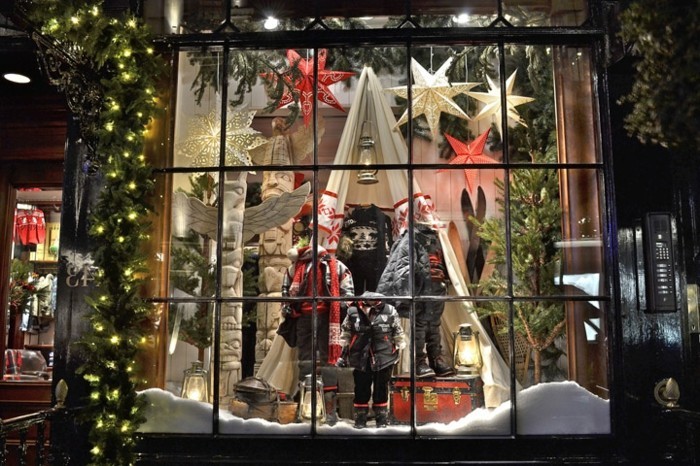 szép-ablak dekorációk-for-karácsony-shaufenster-design