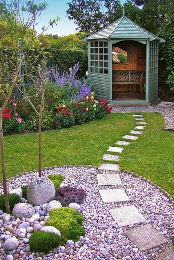gyönyörű kerti pavilon-before-the-ház építeni sétány