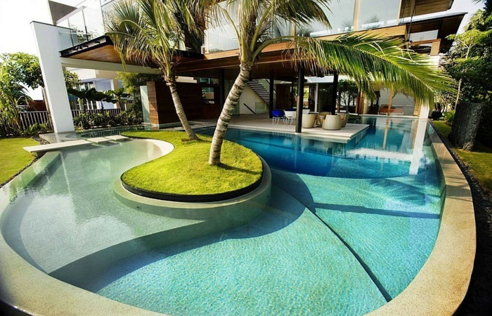 beautiful-terrazas-palmas-en-piscina