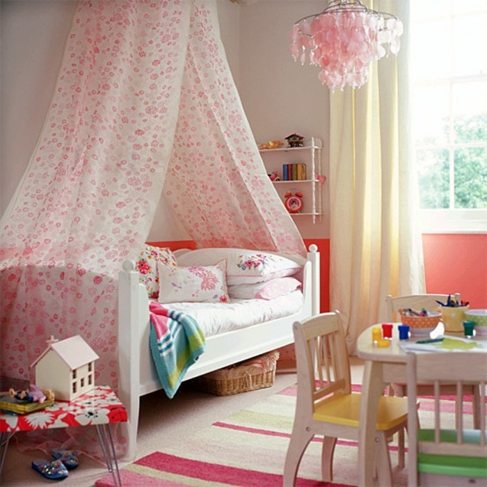 gyönyörű szobás ötletek-for-lányok-a-nagy-ágy-with-fátyol