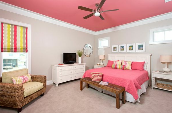 belle chambre design en rose