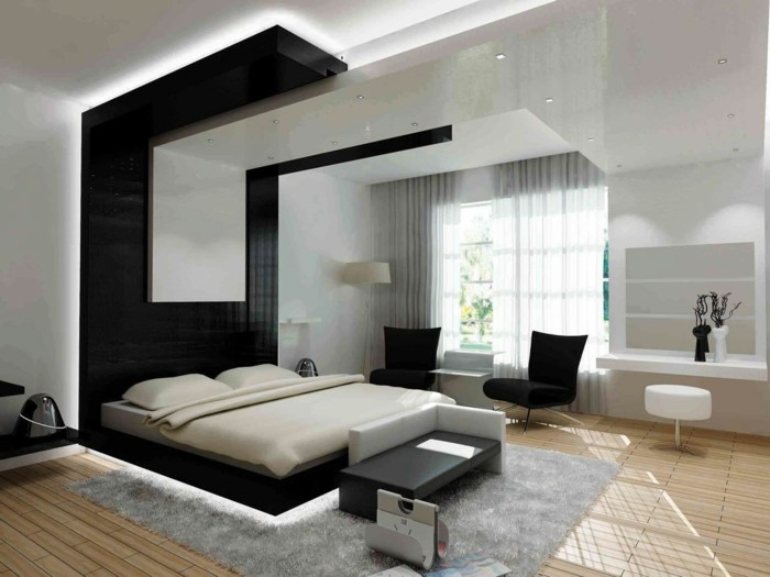 hálószoba-színek-szürke-és-fekete-szuper design