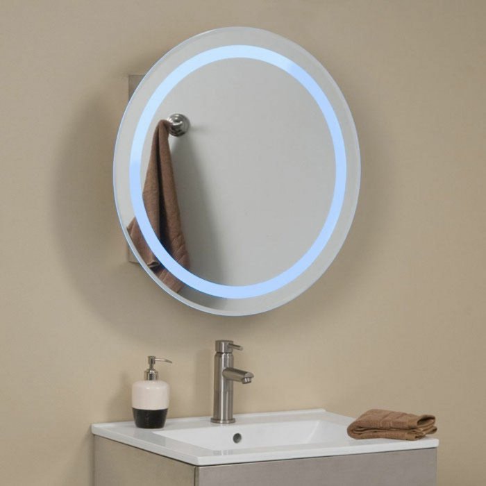 прост-баня-интериор-огледало-с-доведе-осветление-овална форма