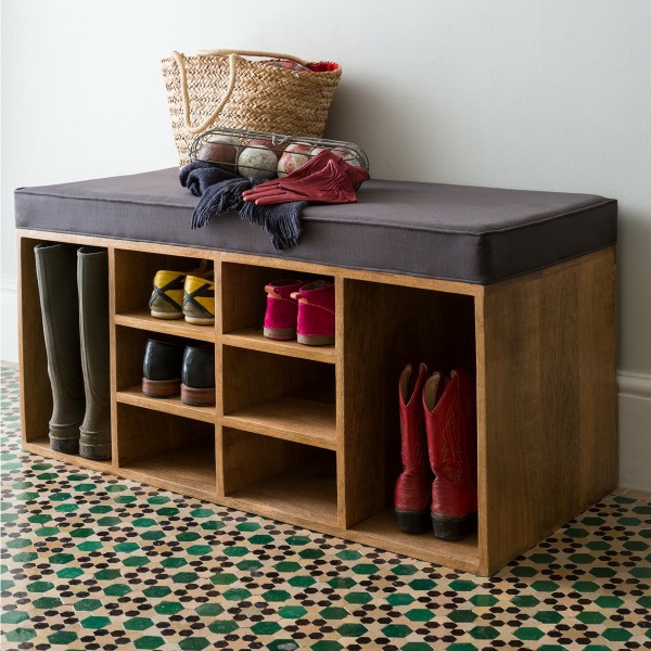 chaussures armoire de bois-couloir-meubles-design