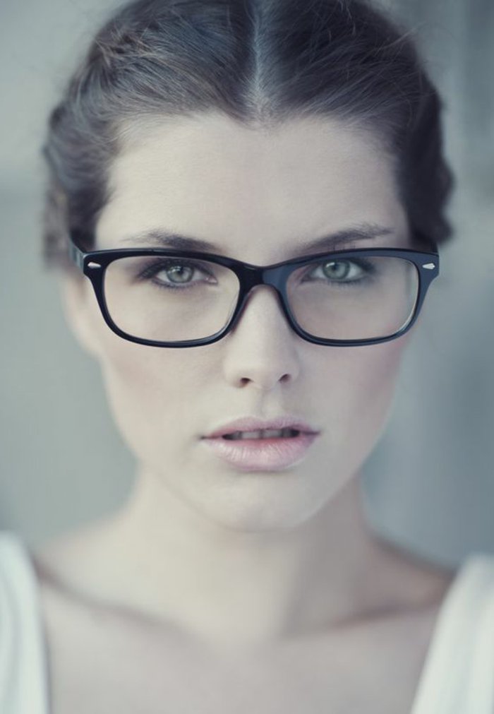 μαύρο σπασίκλα γυαλιά-χωρίς-άμυλο απλό μοντέλο