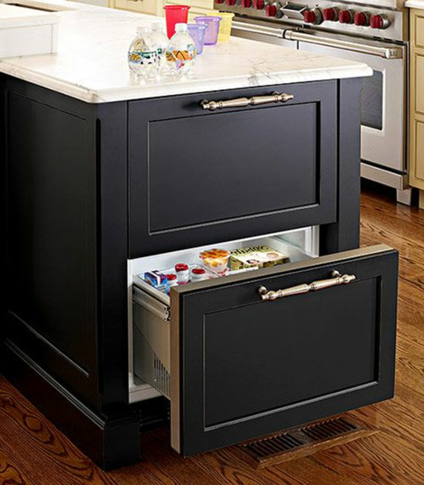 musta laatikko jääkaappi-for-the-keittiön moderni muotoilu
