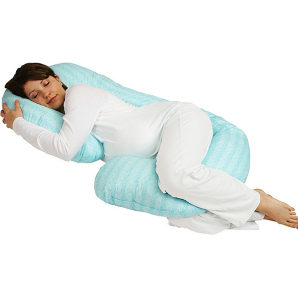Fondo blanco estupendo del diseño de la almohada del durmiente lateral