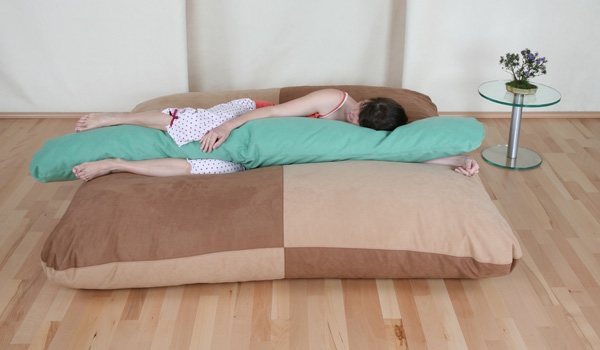Lateral almohada color turquesa almohada - muy cómodo