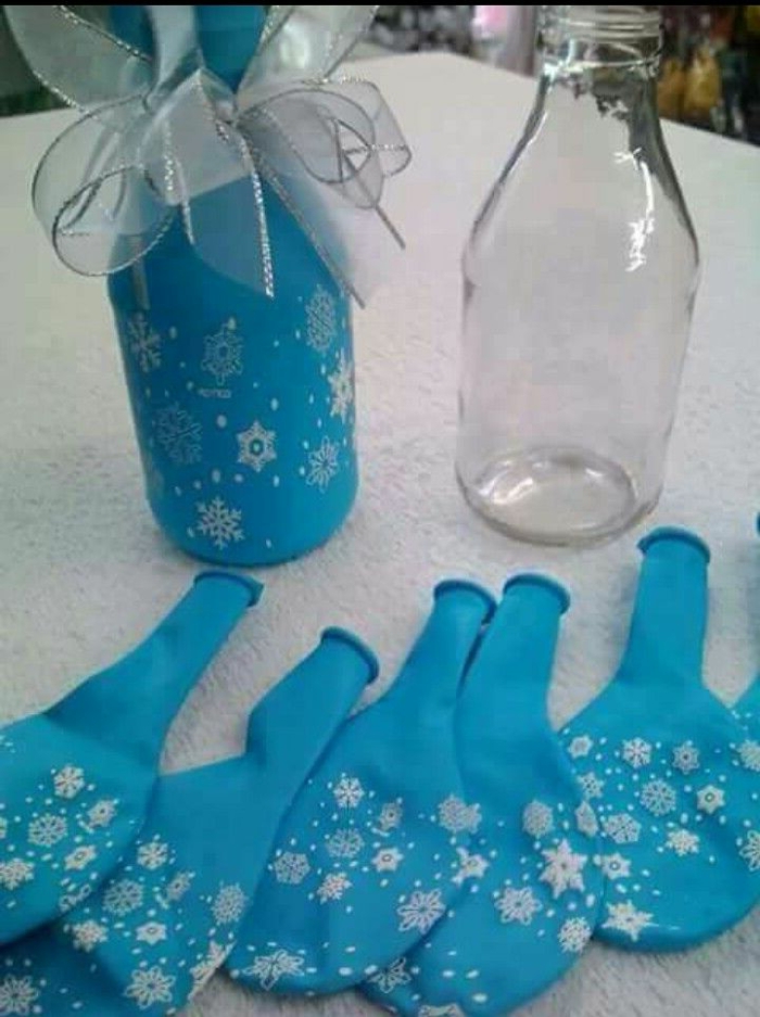 खुद-टिंकर सर्दियों सजावट बोतल गुब्बारे टेप