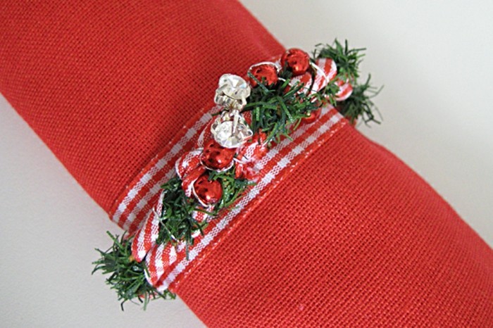 餐巾纸圣诞节褶皱状的weihnachtskranz